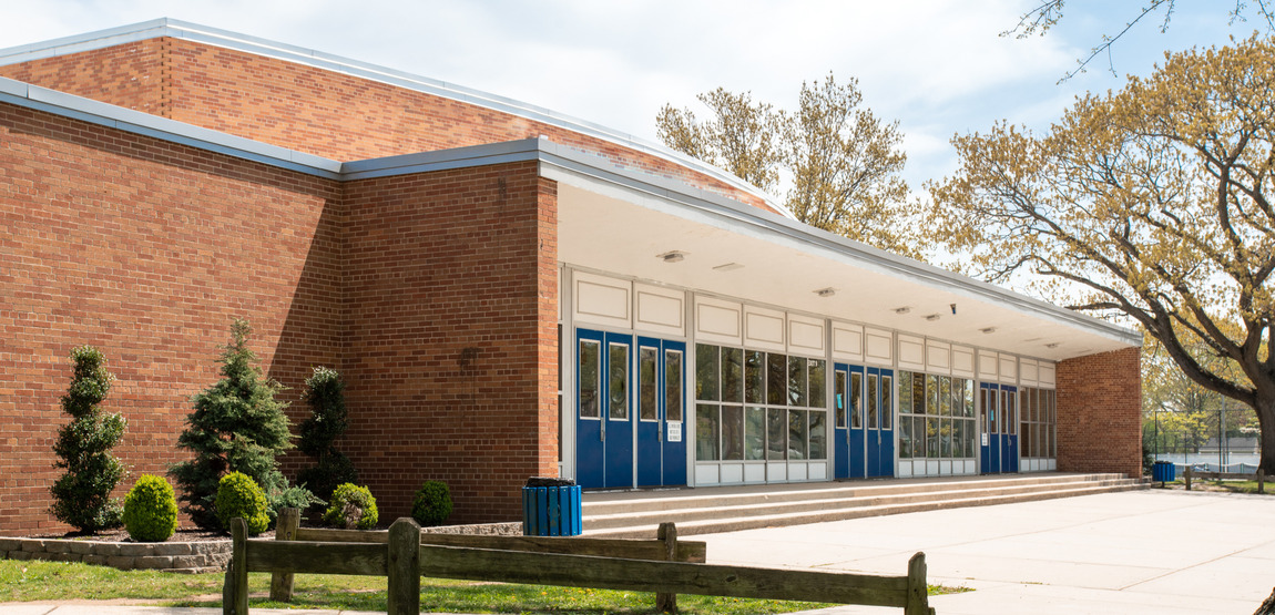 Brick school building